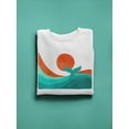 thumbnail image 3 of Image Conscious Whale Tail In The Sunset Sweatshirt Womens -Jay Fleck Designs, Female Casual Fit, 3 of 4