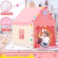 thumbnail image 3 of Play Tent SISTICKER Kids Princess Castle con alfombra para niñas, 3 of 7