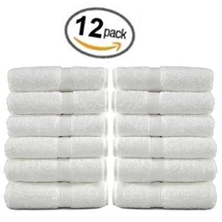 Premium Soft Face Towel Washcloth Set of 12 White