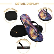 YAZAOOSummer Flip Flops Creatively Galactic Serpent Simple Beach Sandals