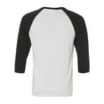 thumbnail image 3 of BELLA + CANVAS Unisex Three-Quarter Sleeve Baseball Tee, 3 of 5