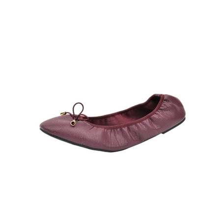 

Lacyhop Womens Pointed Toe Slip on Loafers Ballet Flats Shoes Red 8