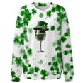 thumbnail image 2 of Xuyuer Women's Round Neck St. Patrick's Day Printed Long Sleeve Shirts Sweatshirt - Festive Holiday Graphic Pullover Top for Seasonal Parties, Gift Exchanges and Cozy Spring Summer Wear, 2 of 5