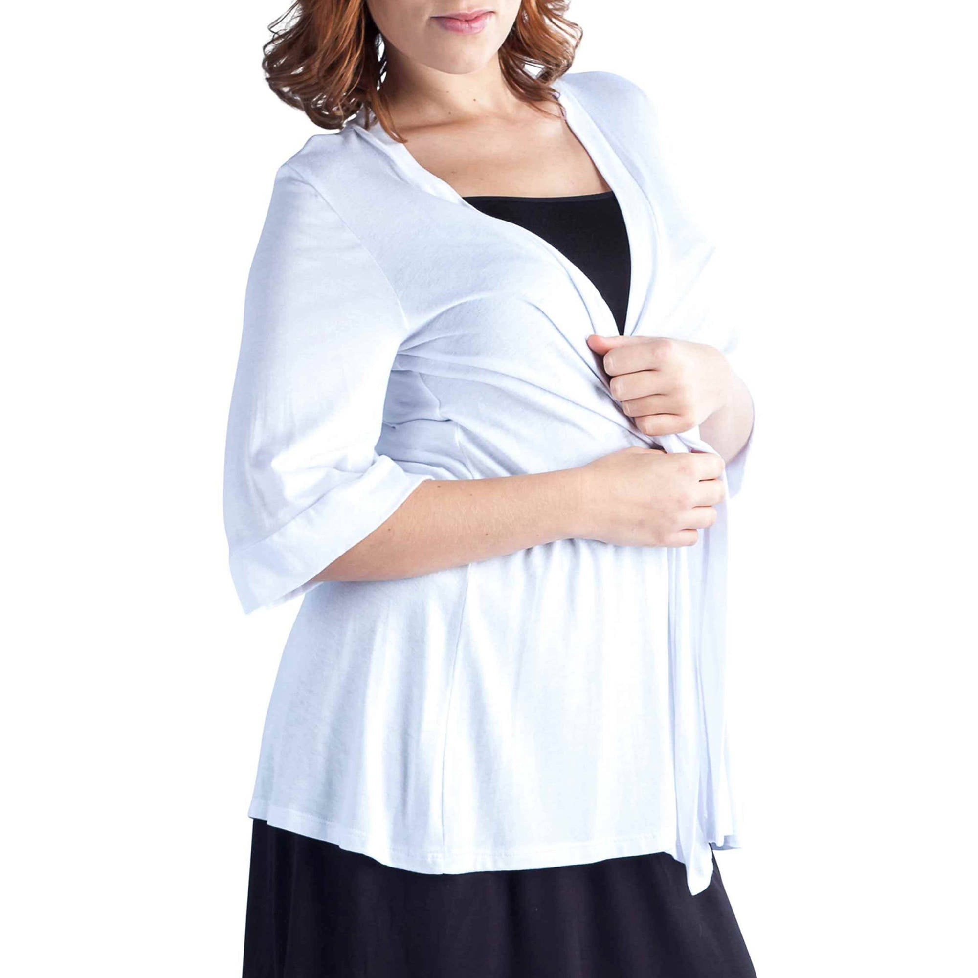 Women's 3/4 Sleeve Open Shrug