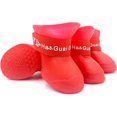 thumbnail image 1 of Paquete de 4 botas de lluvia para perros de silicona suave antideslizante impermeable Candy Jelly botas para mascotas resistentes al desgaste botas de silicona antideslizantes para perros Chihuahua m TUNC Sencillez, 1 of 5