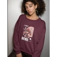 thumbnail image 2 of Cheerful Devil Techno Style Sweatshirt Women -Image by Shutterstock, Female 3X-Large, 2 of 4