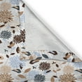 thumbnail image 6 of Ambesonne Earth Tones Grommet Curtain, Hydrangea Abstract, 50" x 54", Brown Blue White, 6 of 6