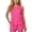 N0-Hot Pink, variant on Hellosay Swimsuit with Shorts for Girls 2 Piece Tankini Ruched Swimwear with Pockets Vacation Bathing Suit Size 5-15