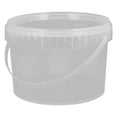 thumbnail image 1 of CHICHUMID Transparent Portable Bucket Plastic Storage Outdoor Activities 1Set, 1 of 8