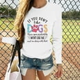 thumbnail image 4 of Honeeladyy Discount Pet Theme Shirt for Women if You Don't Like Dogs Funny Letter Print Pullover Dog Lovers Long Sleeve Casual T-Shirts White, 4 of 8