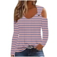 thumbnail image 2 of Styesk Chandails à Manches Longues pour Femmes, Chemise Tendance à Rayures, Tunique Ample à Col Rond, Chandail Décontracté à Imprimé Léopard, Chandail Doux et Léger, 2 of 5