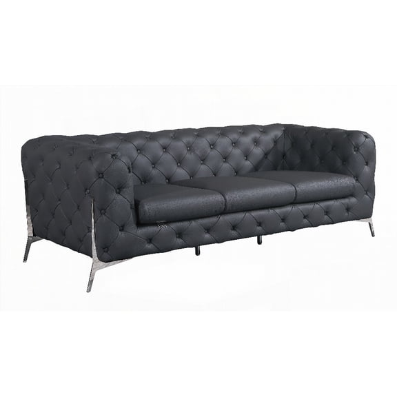 Modern Italian Leather Sofa 220×80×75cm for Living Room