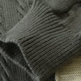 thumbnail image 5 of RYDCOT Men's Casual Knitted Cardigan Jacket Long Sleeve Casual V Neck Button Down Cable Knitted Sweater Gray, 5 of 5