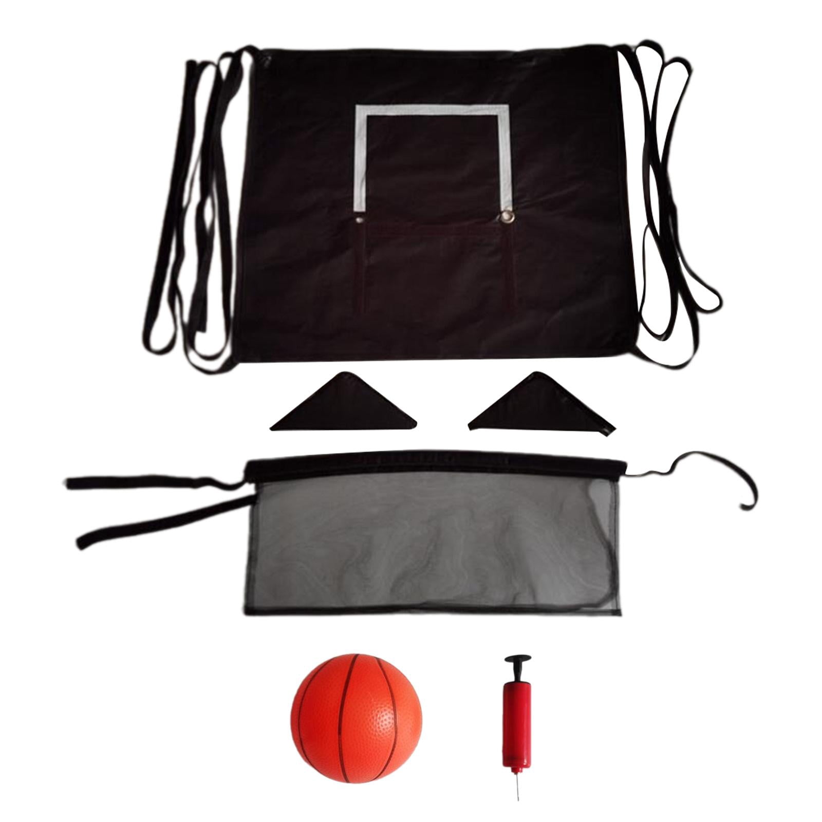 funtasica Mini Trampoline, Basketball Hoop, Trampoline Attachment, Sports Toy with Mini Basketballs, Basketball Training, Outdoor Goal Game 1 Ball
