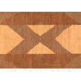 thumbnail image 1 of Ahgly Company Indoor Rectangle Abstract Orange Contemporary Area Rugs, 5' x 7', 1 of 1