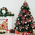 thumbnail image 2 of Rbaofujie Fall Decorations Outside New Christmas Faux Hemps Small Bow Bells Christmas Tree Gift Boxes Christmas Decoration Bows Christmas Decorations for Home, 2 of 6
