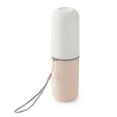 thumbnail image 1 of kurtrusly Toothbrush Case Portable Toothpaste Container DustProof Daily Use Toothburshes Holder with Cap for Home Travel Camping School pink and white, 1 of 9