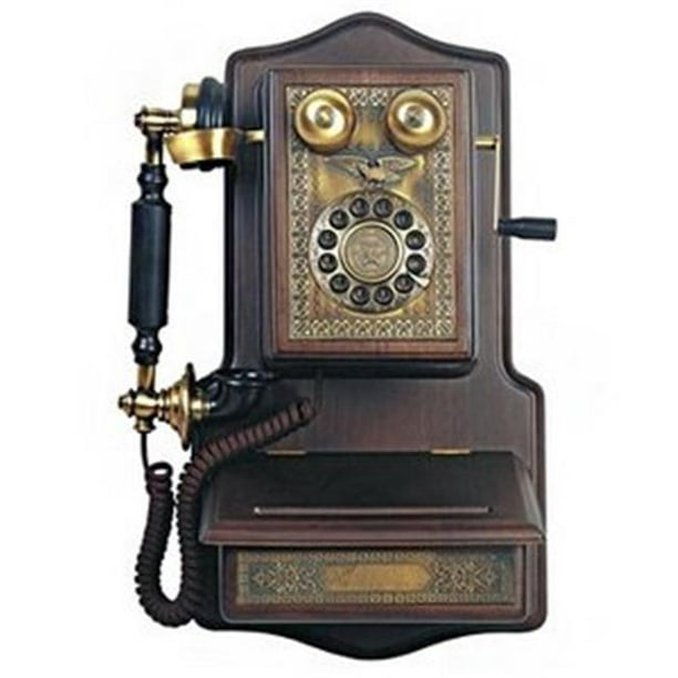 Paramount 1907 Téléphone de Reproduction de Mur en Bois