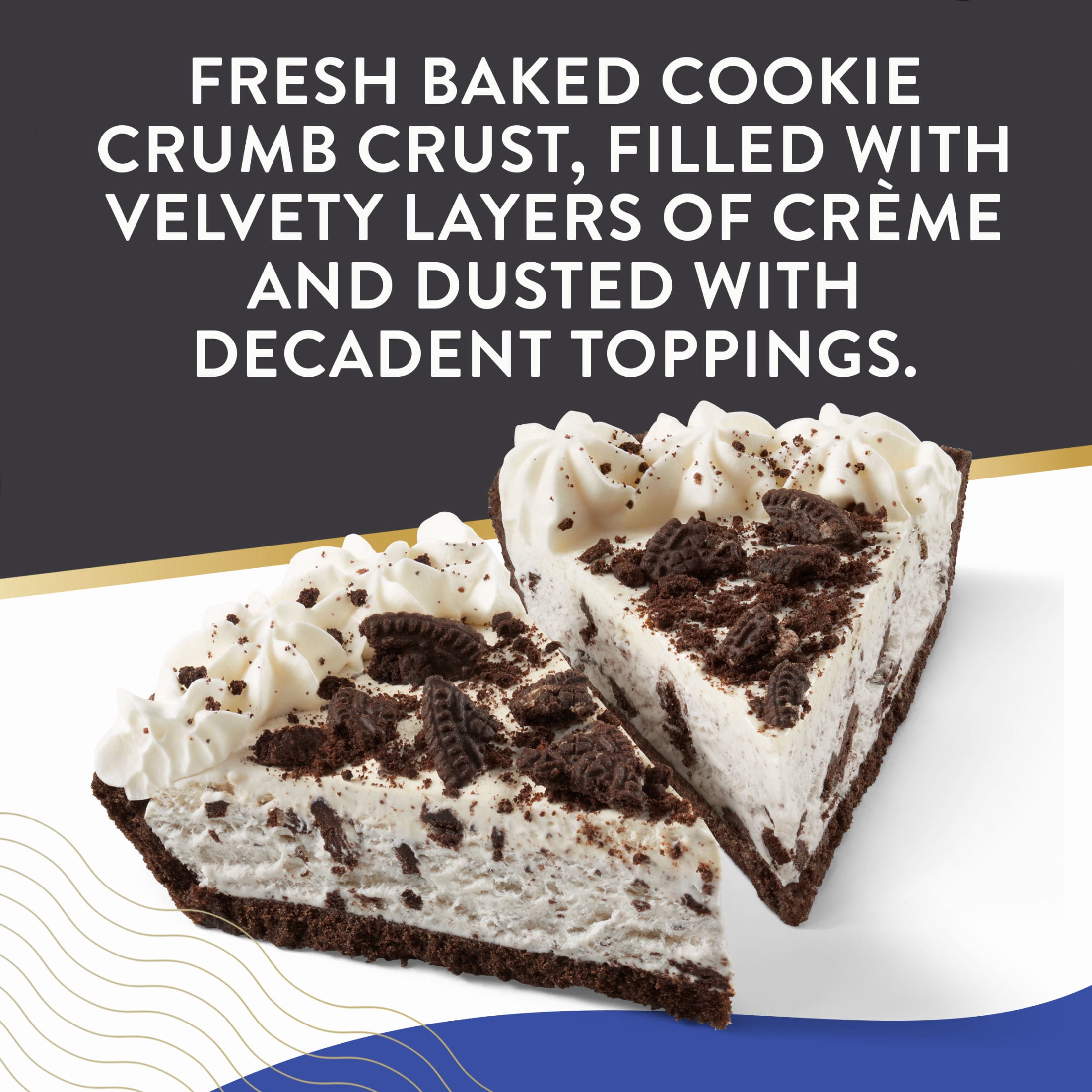 Edwards Singles Desserts Frozen Cookies & Crème Pie, 5.2 oz 2 Pack