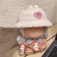 thumbnail image 4 of Clothes for Dolls, 3-Piece Clothes for 17cm Doll Set with Accessories – Includes Velvet Heart Hat, Mini Water Bottle, Pants (Doll Not Included), 4 of 7