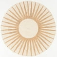 thumbnail image 2 of Avyay Rugs Natural Beige Round Jute Rug – Handwoven Natural Fiber Accent Rug with Radiating Sunbeam Pattern, Boho Coastal Style for Living Room, Bedroom, or Entryway Décor (Natural Beige, 3' Round), 2 of 5