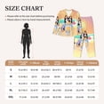 thumbnail image 4 of Zofaai Bluey Pattern Women's Pajamas Set, V-neck Button-down Long-sleeved Top with Pockets and Pajamas Two-piece Set, Suitable for Home Leisure-Medium, 4 of 7