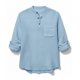 thumbnail image 4 of Ceisia Men's Relaxed Fit Cotton-Linen Henley Shirts, Breathable Long Sleeve Casual Tops with Chest Pocket Gifts, 4 of 4