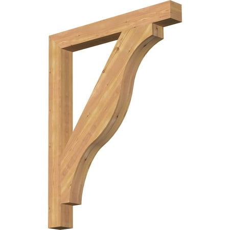 

Ekena Millwork 3 1/2 W x 32 D x 40 H Funston Block Smooth Bracket Western Red Cedar