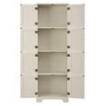 thumbnail image 4 of 72" Tall Storage Cabinet, Pantry Cabinet with 8 Doors and 4 Shelves, Freestanding Cabinet for Living Room, Kitchen, White, 4 of 10