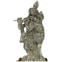 999 Pure Silver Radha Krishna idol / Statue / Murti (Figurine #07)