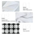 thumbnail image 6 of Black and White Checked 2pcs Bathroom Hanging Towels Velcro Soft Hand Towel Absorbent Tie Towels for Kitchen Toilet Tea Bar Washcloth, 6 of 7
