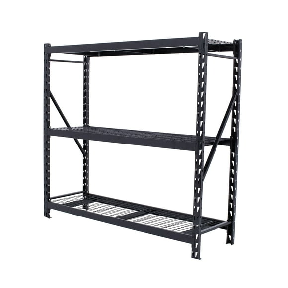 Estante de Acero Industrial Guardex BERLIN Rack Metálico de 3 Niveles Capacidad 2T 183x282x61 Cm Color Negro