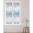 thumbnail image 2 of Window Privacy Film Blue Eucalyptus Leaves Stained Glass Window Film Decorative Sun Block Window Cover Watercolor Plants Floral Wooden Window Clings Static Adhesive Sticker for Bathroom 17.7"x78.7", 2 of 7