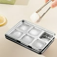 thumbnail image 5 of Stainless Steel Ice Trays with Lid - Easy Release Metal Molds for Great Ice Cubes and Drinks - Silver, 5 of 6
