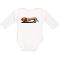 thumbnail image 3 of Inktastic Little Red Doxie Boys or Girls Long Sleeve Baby Bodysuit, 3 of 5