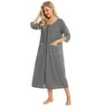 thumbnail image 6 of Kkkded Women Striped Pajamas Clothes Pjs with Pocket U-Collar Sleepwear Night-Robe Cardigan Large Size Loungewear S-XXL, 6 of 6