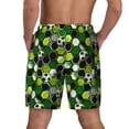 thumbnail image 3 of Sigee Soccer1 Print Mens Swim Trunks with Compression Liner Quick Dry Swim Stretch Beach Shorts with Pockets,S-3XL, 3 of 7