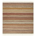 thumbnail image 5 of SAFAVIEH Striped Kilim Ethel Wool Area Rug, Beige, 4' x 6', 5 of 9