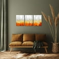 thumbnail image 4 of Hieng 3 Pieces Dark Red and Gold Abstract Canvas Wall Art Modern Gold Foil Grey Artwork Luxury Painting Printed on Canvas for Walls Guest Room Girls Gifts Decor (only canvas), 4 of 6