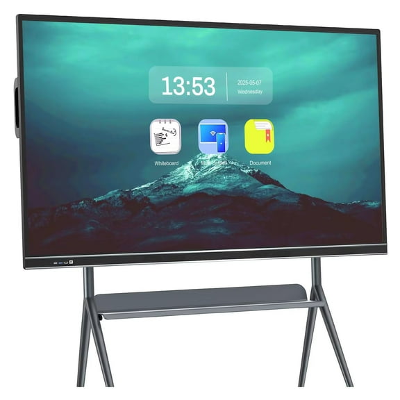 OmninexHub Smart Board 75 Inch Touch Screen, Upgrade Your Classroom & Office! All-in-One Computer with Dual System & Cloud Sharing for Education & Conferences​