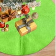 thumbnail image 4 of Fmbmuo Green Christmas Tree Skirt 30.71 Inch Plain Color Christmas Decorations, Polyester Festive Rustic Vintage Tree Skirt and Complete Your Holiday Decor, 4 of 5