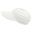 thumbnail image 3 of ICHUANYI Women Solid Sun Visor Hat Wide Brim Summer UV Protection Packable Ponytail Beach Cap, 3 of 4