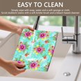 thumbnail image 4 of Placemat, Pioneer Flower Floral Print Pattern Place Mats Table Mat Set Of 2, PVC Washable Placemats for Party Kitchen Dining Decoration, 18x12 Inch, Fade Resistant, 4 of 6