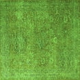 thumbnail image 1 of Ahgly Company Indoor Square Oriental Green Industrial Area Rugs, 7' Square, 1 of 4