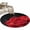 Red, variant on Red Rose Round Area Rug 3.3Ft Washable Circle Rugs for Dining Room Table, Abstract Spring Flowers Vintage Black Non-Slip Carpet Floor Mats Indoor Outdoor Carpet Runner Aesthetic Home Decor