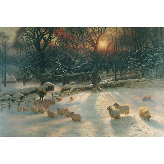 Art.com The Shortening Winter's Day Art Print by Joseph Farquharson, 18" x 12"