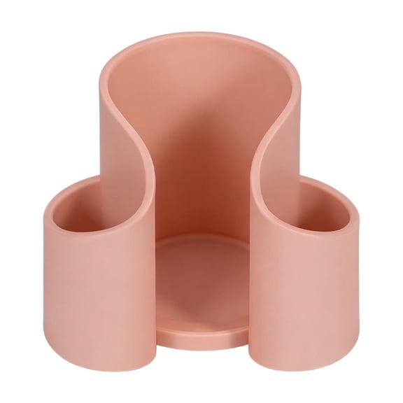 Cotton Pad Holder, Bathroom Cups Dental Floss Dispenser, Storage Organizer for Cotton Pad Paper Cup Floss, Bathroom Accessories Storage, Vanity Makeup Organizer (Pink))