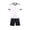 White, variant on Fnooota Boys Athletic Outfit Sets Size 8, Basketball Short Sleeve Summer 2 Piece Kids Clothing Sets Sky Blue Size 8