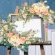 thumbnail image 4 of Guirnalda de puerta con botín floral, decoración decorativa para el hogar, 4 of 9