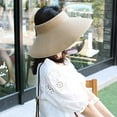 thumbnail image 3 of Travelwant Foldable Straw Sun Visors for Women, Sun Protecetion Wide Brim Sun Hats Adjustable Topless Beach Hat, 3 of 7